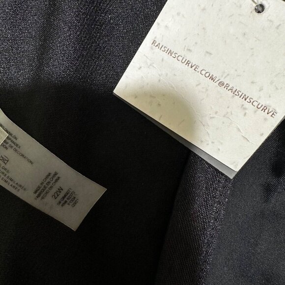 Raisins Curve Womens Plus Size 22W Black Stretch‎ Stir Up Peru Swim Skirt Bottom - Picture 7 of 7